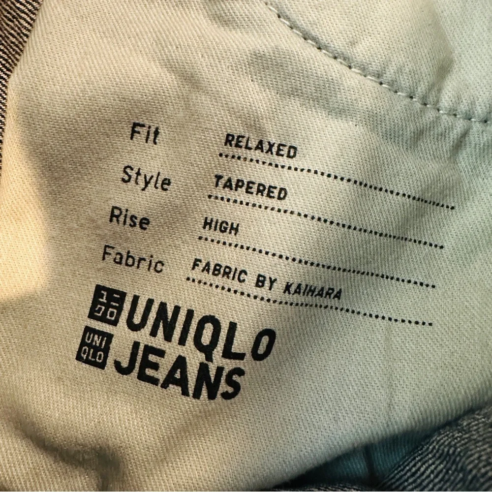 Uniqlo Relaxed High Rise Tapered‎ Leg Jeans Timeless Style